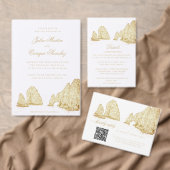 El Arco Cabo San Lucas Kindly Reply QR Code RSVP Kaartje (Personaliseer de collectie van deze zelfstandige maker.)