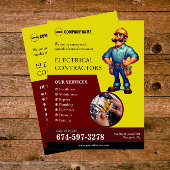 Aannemers voor elektrische apparaten flyer