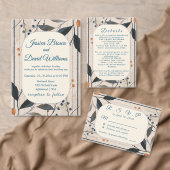 Elegantie in blauw en goud Modern Tafelnummer Kaar (Personaliseer de collectie van deze zelfstandige maker.)