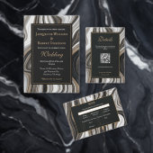 Luxury Black and Gold Marble Business Coach Card Visitekaartje (Personaliseer de collectie van deze zelfstandige maker.)