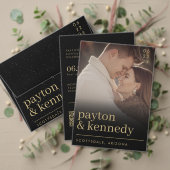 Elegante eenvoudige stijlvolle smaragd groen goude bedankkaart (Personaliseer deze collectie van deze onafhankelijke maker. Test)