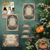 Elegant Arch Art Nouveau Vrijgezellenfeest Kaart