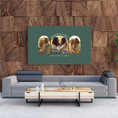 Groene elegante boog multi foto beste mama