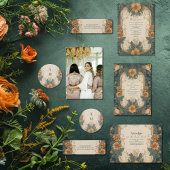 Elegante Art Nouveau bloemrijke Bruiloftssalon Servet