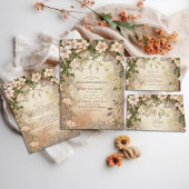 Elegante Art Nouveau bruiloft RSVP Kaartje
