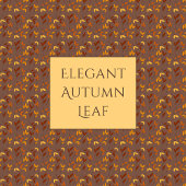 Elegante herfst blad uitnodiging