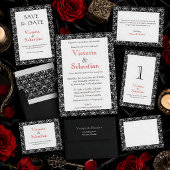 Barok Noir Damast Botanicals Wijn Cadeautas