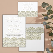 Elegant Beige kant Servet