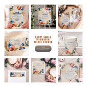 Elegant Berry Sweet Strawberry Vrijgezellenfeest Informatiekaartje