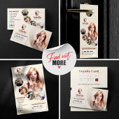 Elegante Biege Hair Stylist Salon Make-up Waxen Deurhanger