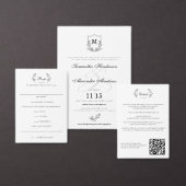 Elegant zwart & wit kuifje bedankkaart (Personaliseer de collectie van deze zelfstandige maker.)