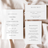 Elegant Black en White Simple Modern Wedding