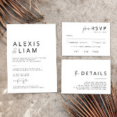 Bewerkbare zwart-wit bruiloft foto teken poster