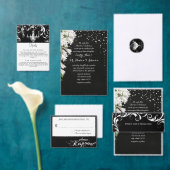 Zwarte en witte Floral (Personaliseer de collectie van deze zelfstandige maker.)