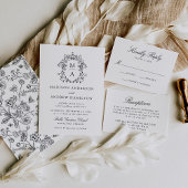 Elegante Chinoiserie Victoriaans Bloemenbruiloft Acryl Uitnodigingen