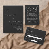 Elegante moderne foto-huwelijksuitnodiging kaart (Personaliseer de collectie van deze zelfstandige maker.)
