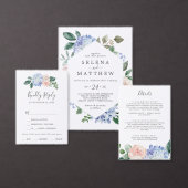 Elegant Hydrangea-Kaarten en cadeautjes Aangepaste Poster (Personaliseer de collectie van deze zelfstandige maker.)