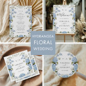 Elegant Blauw Hydrangea Witte Rozen Bloemen Bruilo Save The Date
