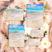 Ocean Waves Tropical Beach Zitkaart Kaart