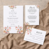 Elegante Bloemige Bruiloft Save The Date (Personaliseer de collectie van deze zelfstandige maker.)