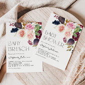 Vijgen en Berry Autumn Floral Baby shower Bedankt Bedankzakje