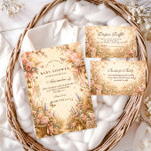Elegante Vlinder Boho Baby Shower Kaart