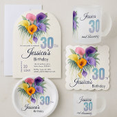 Elegante Calla Lily 60ste verjaardag mijlpaal Spandoek