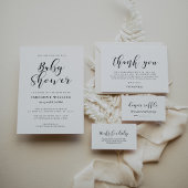 Elegant & eenvoudig baby showers luier loterijinze informatiekaartje