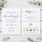 Elegante kalligrafie trouwwebsite RSVP QR-code Informatiekaartje (Personaliseer de collectie van deze zelfstandige maker.)