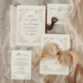Fotosjabloon voor Vellum Wedding Invitation Kaart
