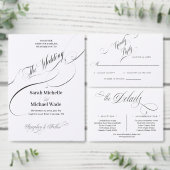 Formeel Elegant Kalligrafie Menu (Personaliseer de collectie van deze zelfstandige maker.)