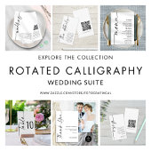 Elegant kalligrafie QR-code om het even welke kleu Kaart