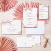 Elegante kersenbloesem bruiloft kaart (Personaliseer de collectie van deze zelfstandige maker.)