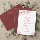 Elegante kersenbloesem bruiloft papieren bordje (Personaliseer deze collectie van deze onafhankelijke maker. Test)