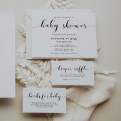 Elegant chic Baby shower Gastenboek