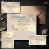 Elegant Chic Gold Hearts, Lijst sparen de datum Save The Date