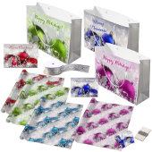 Rode en zilveren kerst tissuepapier