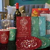 Elegant kerstfeest feestelijke vakantie minimalist papieren bekers