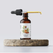 Groene kaneel etherische oliën Waterverf Etiket