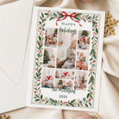 Elegante Klassieke Kerstgroen Kaart