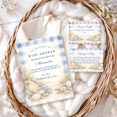 Elegant Coastal Seashell Diapper Raffle Informatiekaartje