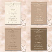 Monogram Taupe Christian Wedding Thank You Bedankjes Labels