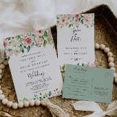 Elegante sierlijke herfst bloemenbruiloft routebes informatiekaartje