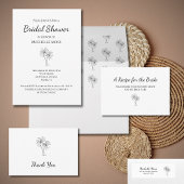 Tropische Palmbomen Eenvoudig Elegant Vrijgezellen Bedankkaart