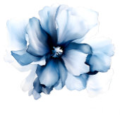 Elegant Dusty Blue Navy Bloemen Bruiloft Matglas Koffiemok
