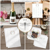 Elegant Dusty Sage Pastel Wildflower Crest Wedding Menu