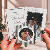 Elegant Script Prettig Kerst Retouradres Rubberstempel
