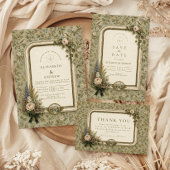 Elegante Engelse landhuis bruiloft Save The Date