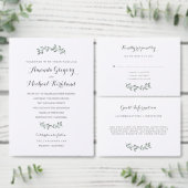 Elegant Eucalyptus Wedding Suite Tabelnummers Kaart (Personaliseer de collectie van deze zelfstandige maker.)