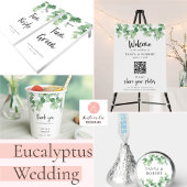 Website Elegant Eucalyptus bruiloft RSVP